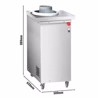 Konični zaokruživač tijesta - za tijesto za pizzu i kruh - 370 W - Raspon težine: ~50–800 g - 500x650 mm - max. 340 kom/h