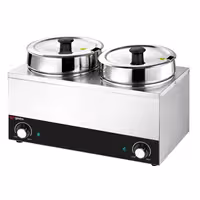 Stolni bain-marie - grijač za umake - 7 l - 300 W - 2 lonca s po 3,5 l