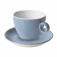(6 adet) BART COLOUR CAFE - Cappuccino Fincan Tabağı - Ø155mm - Hellblau