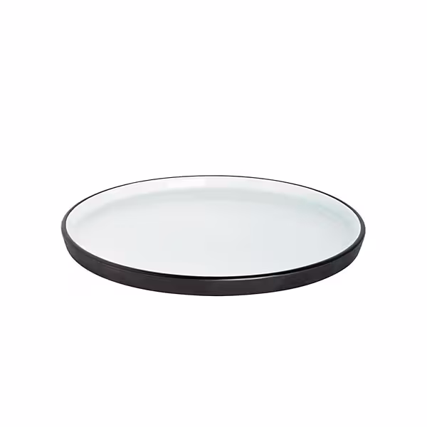 (6 pcs) COSMIC | - Porcelain - Ø200mm - Black