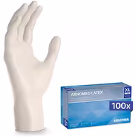 (10 pieces) ARNOWA | Disposable latex gloves - 100 pieces - size XL- Natural