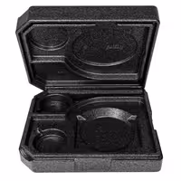 (10 pieces) THERMO FUTURE BOX | Insulated Food Pan Carrier DINNER +2 - Black