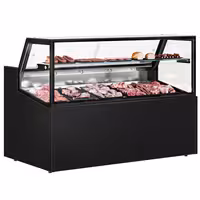 Serve Over Counter - 1580x910mm - double glazing - black front - LED lighting - capacity 230 litres