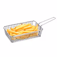 (5 pcs) Serving Basket - SNACKHOLDER - Stainless Steel - Rectangular - 280x160mm