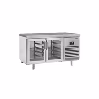 Pekarski rashladni pult PREMIUM PLUS - 1618x800 mm - 420 l - Ventilirano hlađenje - s 2 staklena vrata - granitna radna ploča