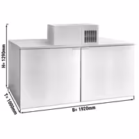 Rashladni ormar za pivske bačve s ugrađenim agregatom (monoblok) - 8x50 l bačve - 1920 x 1000 mm