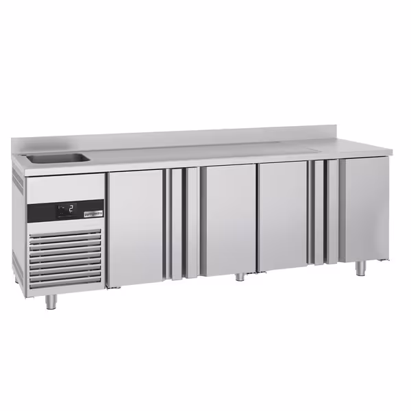 Külmlett PREMIUM - 2360x720 mm - 540 l - ventileeritud jahutus - koos 4 uksega - Tagaserv