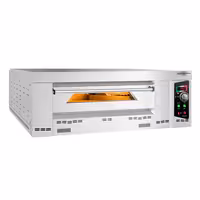 Gas Deck Pizza Oven - Single Deck - Refractory Stone Deck - 9 x Ø 34cm (13.4") - 230V Single Phase - Mechanical Controls - up to 450°C
