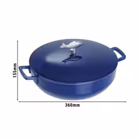 STAUB | SPECIALITIES - Lonac za bouillabaisse - Ø 280 mm - Lijevano željezo - Tamnoplava boja