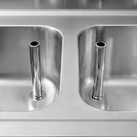 ECO ormarić za sudoper – 1400 x 600 mm – s 3 ladice i 2 sudopera na desnoj strani