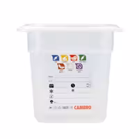 (6 komada) CAMBRO | SafeTrak – GN 1/6 polipropilenski spremnik – neprozirni – Visina: 150 mm