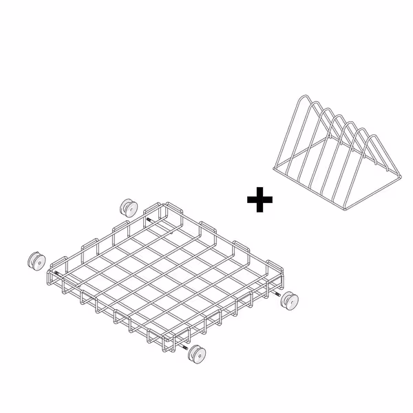 Korg för grovdiskmaskin - 665x665 mm