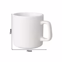 (6 adet) BUDGETLINE - Kahve Fincanı Mammoet - 200ml - Beyaz