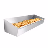 Tabuleiro perfurado para batatas fritas em aço inoxidável - 1000x300mm