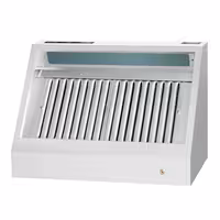 Commercial Wall-Mounted Extraction Canopy - with Motor - 1000mm - Speed Controller, Baffle Filters & LED Lighting