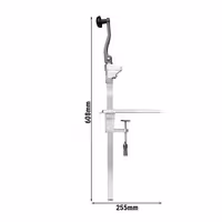 Manual Bench Can Opener - Shaft Length: 480mm - Stainless Steel - Max Can Height: 25cm
