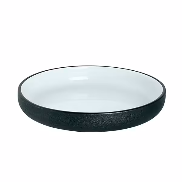 (6 pcs) COSMIC | Plate - Porcelain - Ø200mm - Black