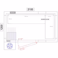 وحدة رفوف ألمنيوم - بداية - 1491x952mm - على شكل حرف L - عمق: 360 mm - 4 رفوف - الحمولة: 600 kg