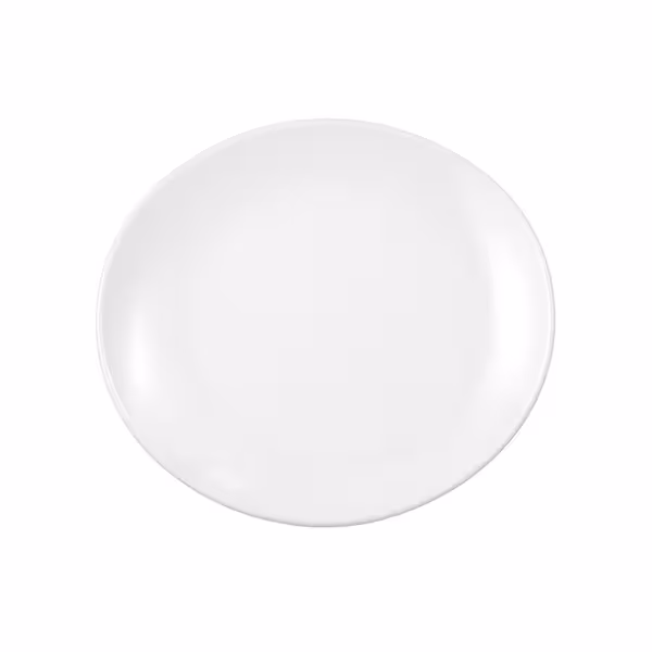 (6 adet) SELTMANN WEIDEN | Tabak - düz oval - 250x230 mm - Beyaz