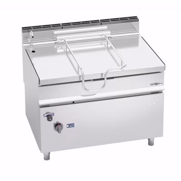 Billenő serpenyő - gázüzemű - 120 literes - 30 kW - kézi billentéssel és vízfeltöltő csappal