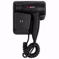 Sušilo za kosu s zidnom montažom – topli i hladni zrak – 2 USB priključka – 1,3 kW