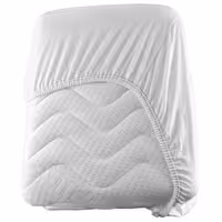 (10 unid) Lençol‑capa em jersey - 160x200cm - Branco / Castanho