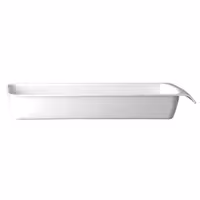 (6 adet) Gastronorm Küvet GN 2/4 - Melamin - CASCADE - 3,65L - köşeli - 530x162mm - Derinlik:75mm - GN Derinlik:75mm - Beyaz