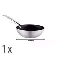 Wok-Pann-Set – Aluminium – 3-Deeler