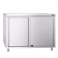 خزانة قاعدية ستانلس ستيل PREMIUM - 1000x700mm - أبواب منزلقة