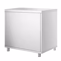 خزانة قاعدية ستانلس ستيل PREMIUM - 800x600mm - 2 أبواب مفصلية