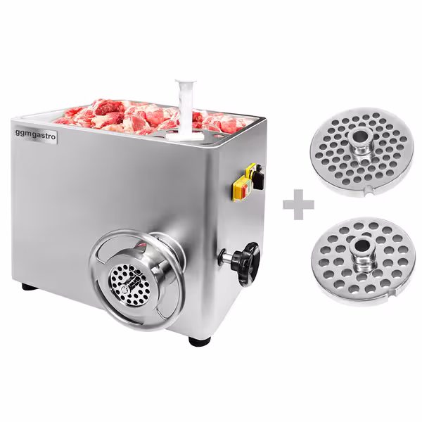 Električni stroj za mljevenje mesa – glava 12 - 400 kg/h - 800 W - ploča 4,5 mm - stolni