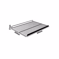 Potporna rešetka - 499x360 mm - crna - plastificirano - za GK374US