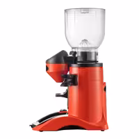 Commercial Coffee Grinder - 2kg - 77dB - with Dispenser (Doser) - Red