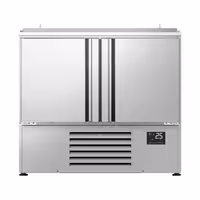 Pult za pripremu salate PREMIUM PLUS - 978 mm - 2 vrata - s ugradnim ležištem za 6x GN 1/3 & 3x GN 1/6 i poklopac od nehrđajućeg čelika