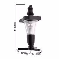 Bar Professional - Measured Spirit Pourer 35ml - 35ml - Plastic - Black - CE-stamped