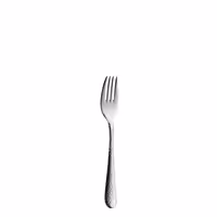 (12 pieces) WMF | Sitello Cake Fork – 18/10 Stainless Steel - 212 mm - Polished - Hammered Finish