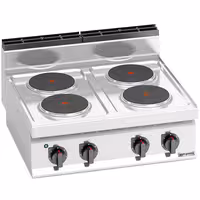 Elektroherd - 10,4 kW - 4 Platten Rund