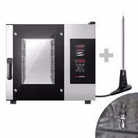 Commercial Electric Combi Oven- Digital Controls - 5x GN 1/1 - incl. Automatic washing system, Core temperature probe, HACCP monitoring, USB