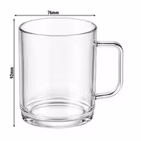 (50 pcs) Polycarbonate Mug - Clear - 250 ml - Break-Resistant