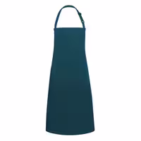 KARLOWSKY | Basic Chef Bib Apron with 2-Section Pocket – Pine Green - 75×90 cm - Poly-Cotton 65/35