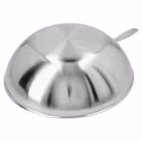 DEMEYERE | Industry 5 Wok Pan – Ø300mm / 12'' - Flat Base - 18/10 Stainless Steel - Induction Ready