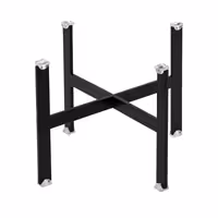 Buffet Stand - Powder-coated stainless steel - Black - square - Height: 170mm - suitable for platters & plates from 210mm