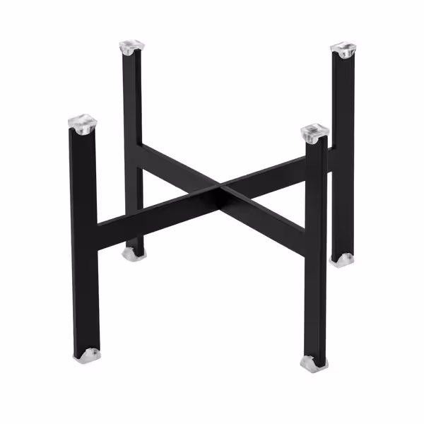 Buffet Stand - Powder-coated stainless steel - Black - square - Height: 170mm - suitable for platters & plates from 210mm