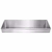Tabuleiro perfurado para batatas fritas em aço inoxidável - 1000x300mm