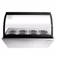 Countertop refrigerated display case - 67L - 765mm - Double glazing - square - for 8x GN 1/6 or 4x GN 1/3