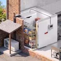 Commercial Remote Split System Freezer Pack - max. for 15 m³ - IP rating IP 51 - 373W