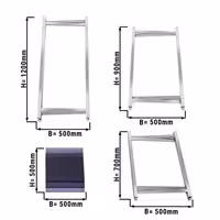 (3 pcs) Folding Side Table Set - Height: 700, 900 & 1200mm