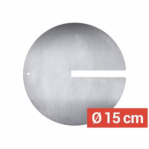  Kebab Skewer Disc with Slot - Ø150mm - Stainless Steel - for 12x12mm skewer