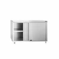 خزانة قاعدية ستانلس ستيل KOPENHAGEN PREMIUM - 1200x800mm - أبواب منزلقة