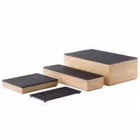 Ahşap Sunum Kutusu - VALO - GN 1/1 - Kahverengi - 530x325x85mm